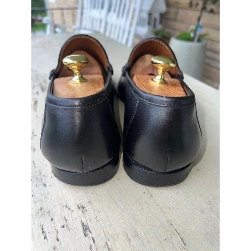 Allen Edmonds VERONA Italian Leather Dress Loafers 11EEE Black Horsebit XCLT